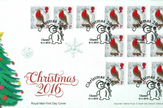Christmas 2016 Royal Mail Retail booklet 1st Class