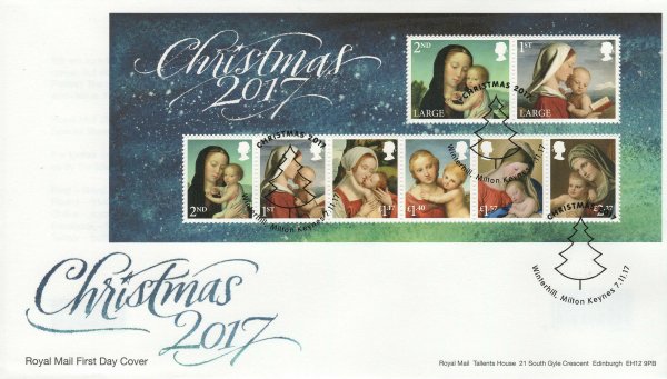 Royal-Mail-Christmas-2017-Minsheet-FDC