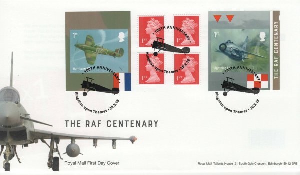 Royal Mail RAF Retail Booklet FDC