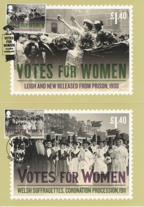Votes for Women Stamp Cards £1.40