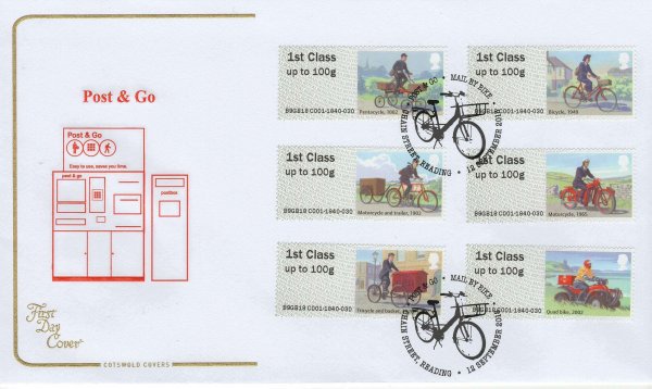 Cotswold P&G Mail by Bike FDC