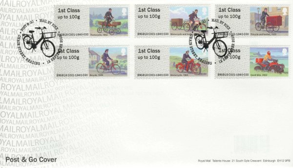 Royal Mail P&G Mail by Bike FDC