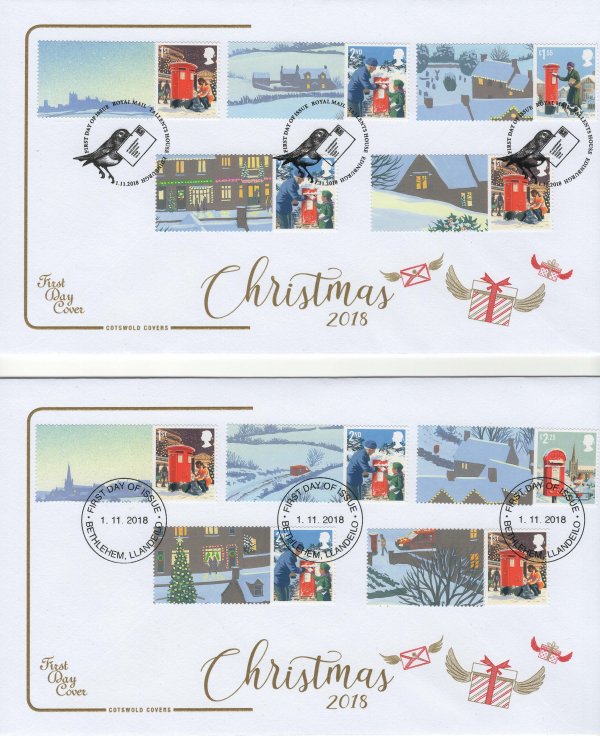 Cotswold Christmas 2018 Generic Sheet FDC image 2