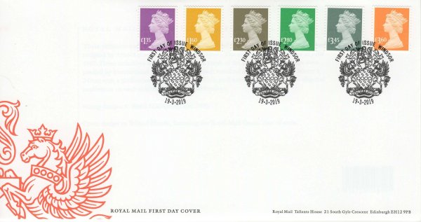 Royal Mail National Definitive 2019 FDC