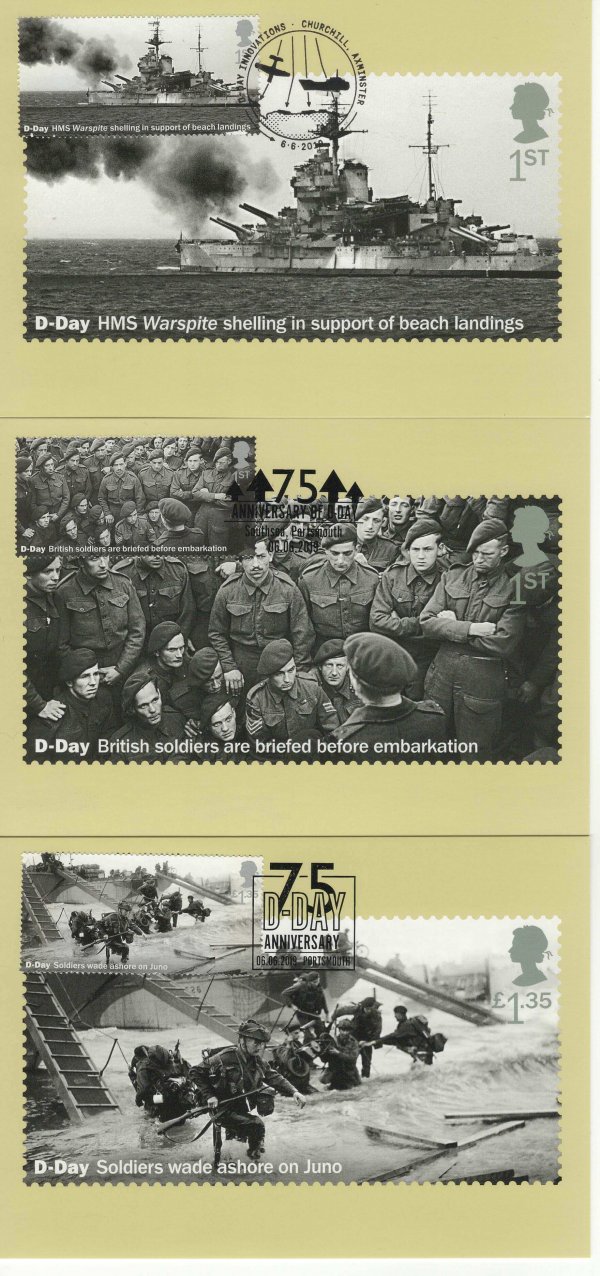 D-Day 75th Anniv Stamp Cards 1