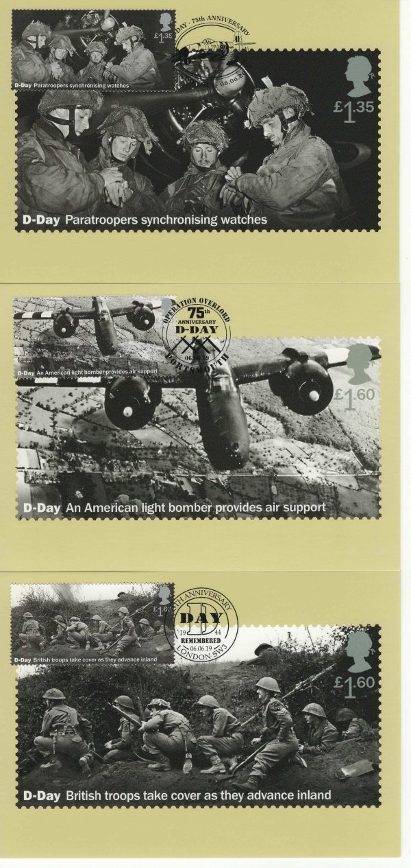 D-Day 75th Anniv Stamp Cards 2