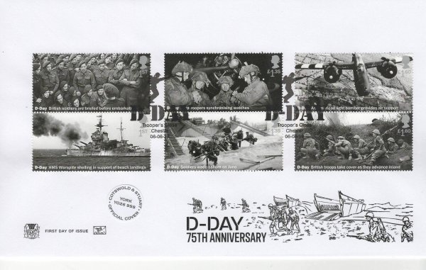 Stuart D-Day 75th Anniv FDC