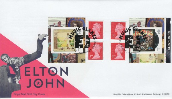 RM Elton John Retail Booklet FDC