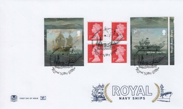 Stuart Royal Navy Ships Retail Booklet FDC