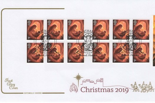Cotswold Christmas 2019 1st Class Retail Booklet FDC
