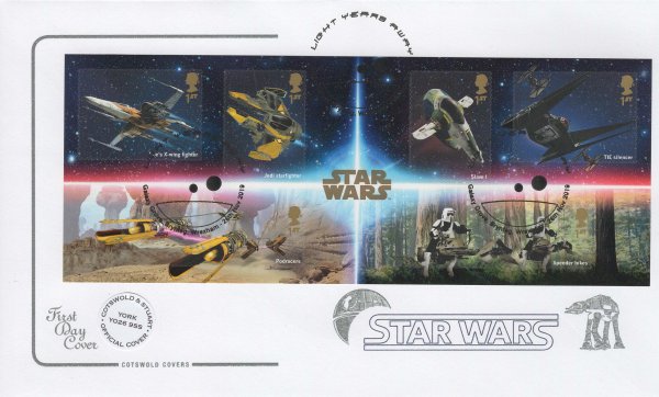 Cotswold Star Wars Minisheet Official FDC