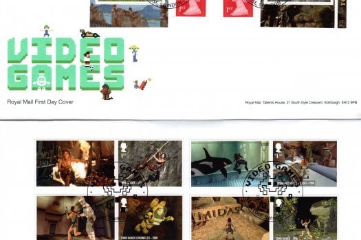 Royal Mail Video Games Retail Booklet FDC