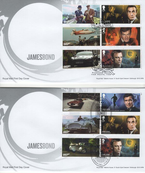 Royal Mail James Bond Generic Sheet FDC image 1