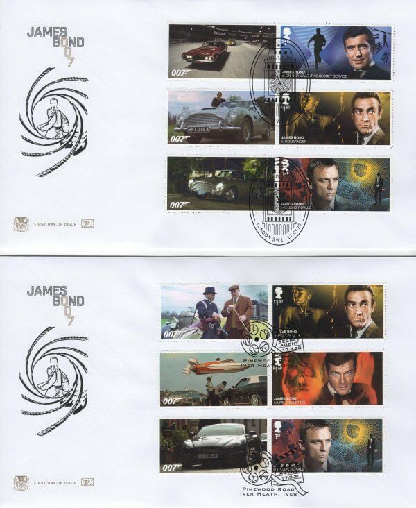 Stuart James Bond Generic Sheet FDC image 1