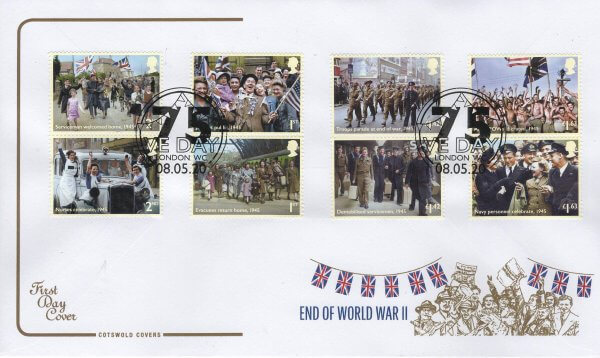 Cotswold End of WW2 FDC