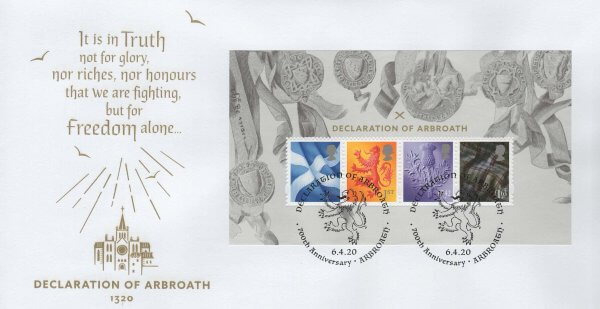 Royal Mail Declaration of Arbroath MS FDC