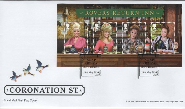 Royal Mail Coronation Street Minisheet FDC