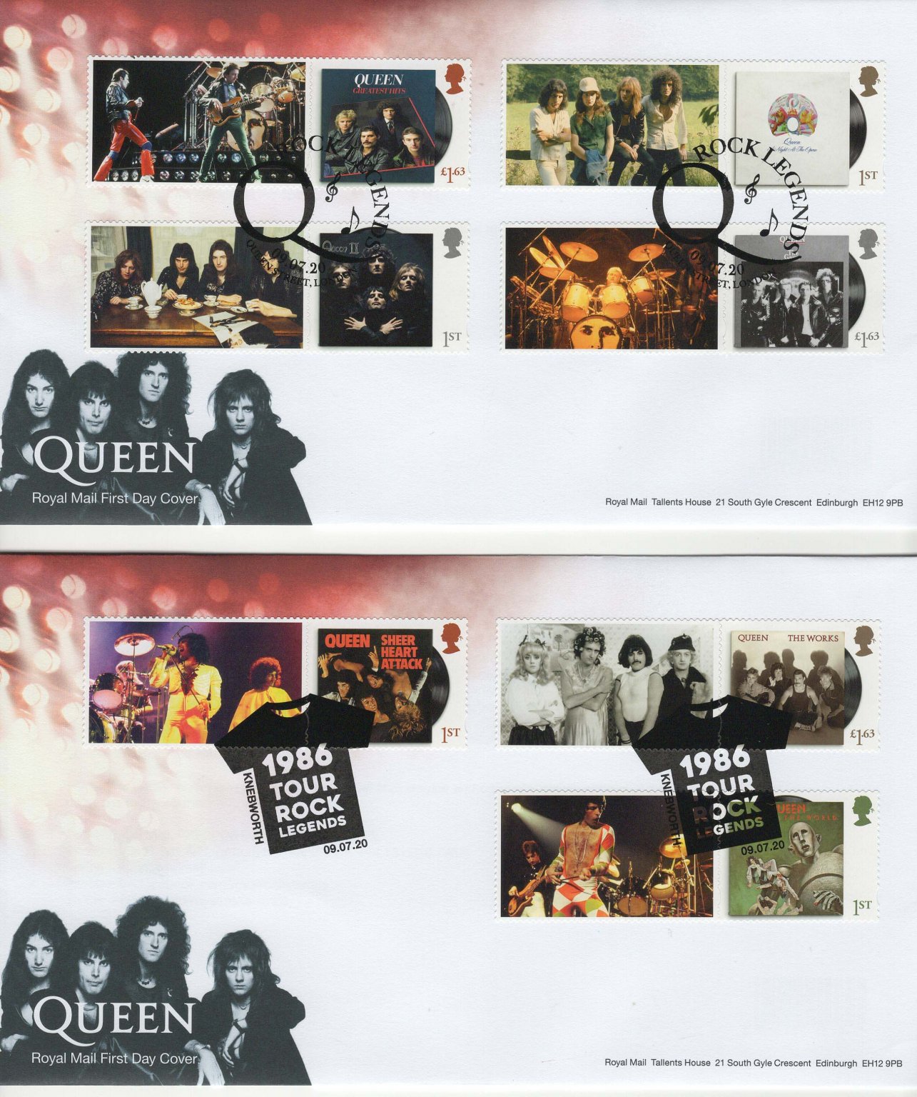 Queen Royal Mail Queen Generic Sheet FDC Cotswold & Stuart First