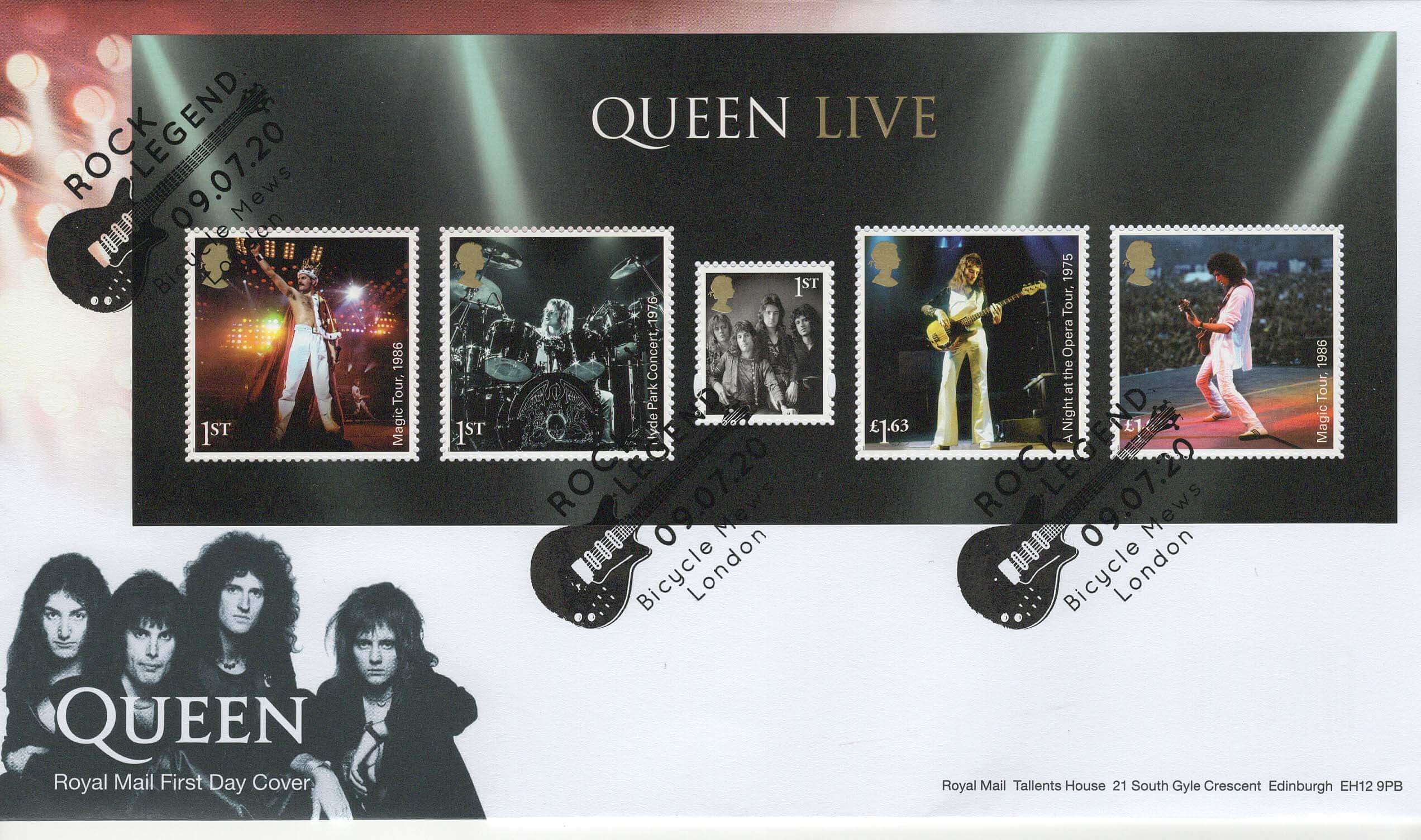 Royal Mail Queen Minisheet FDC