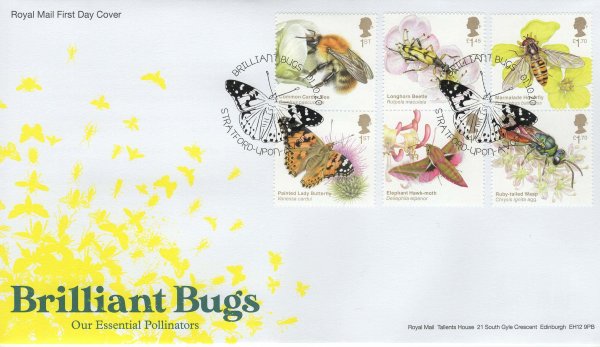 Royal Mail Brilliant Bugs FDC