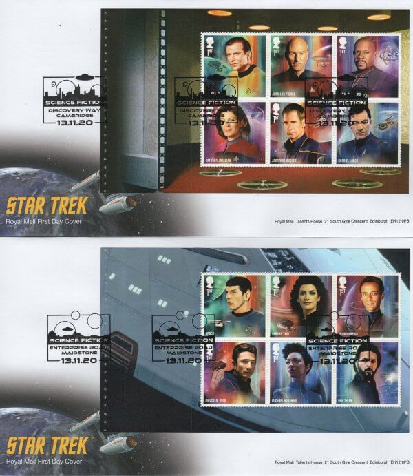Royal Mail Star Trek PSB FDC 1