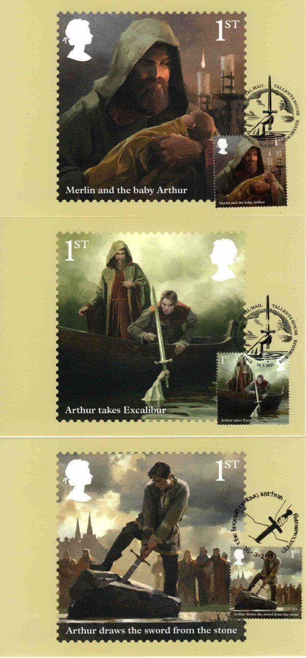 King Arthur Stamp Cards 1