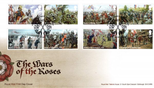 Royal Mail War of the Roses FDC