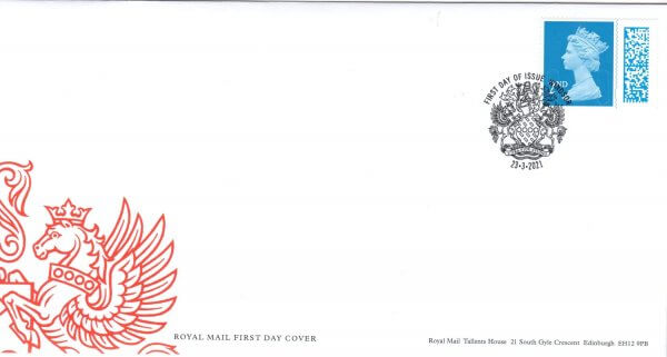 Royal Mail 2nd Class Barcoded FDC