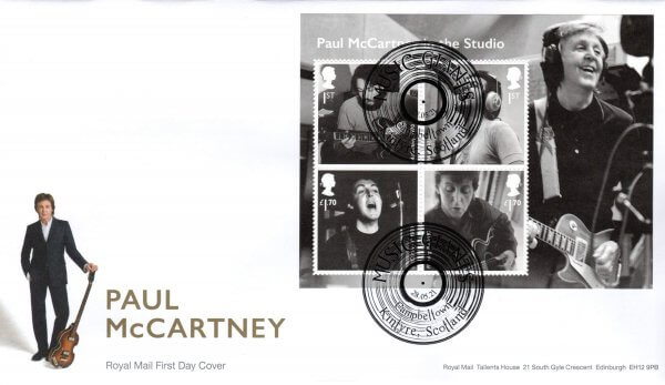 Royal Mail Paul McCartney Minisheet FDC