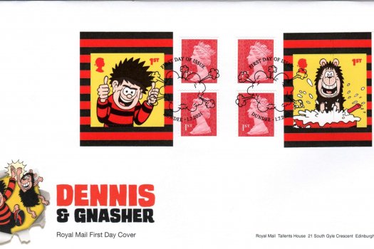 Royal Mail Dennis & Gnasher Retail Booklet FDC