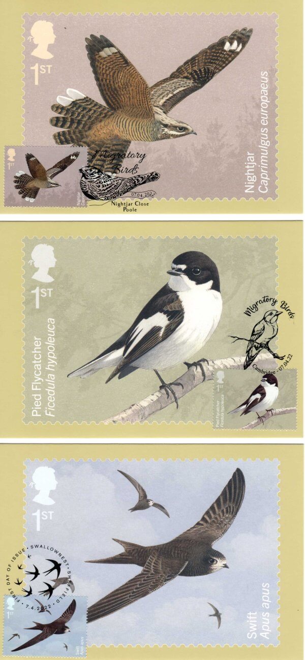 Migratory Birds Stamp Cards Front