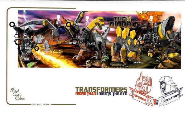 Cotswold Transformers Minisheet FDC