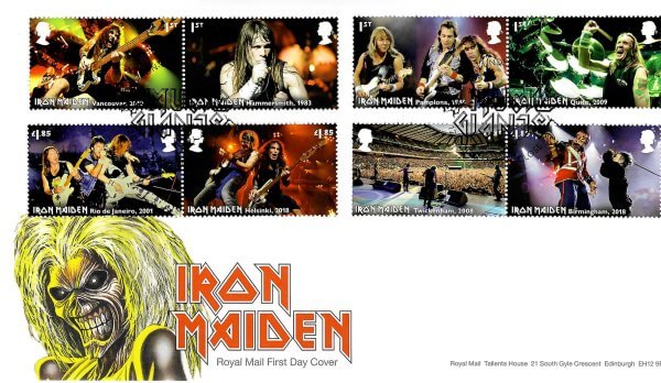 Royal Mail Iron Maiden FDC