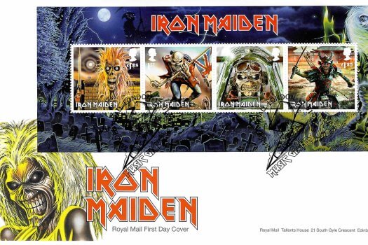 Royal Mail Iron Maiden MS FDC