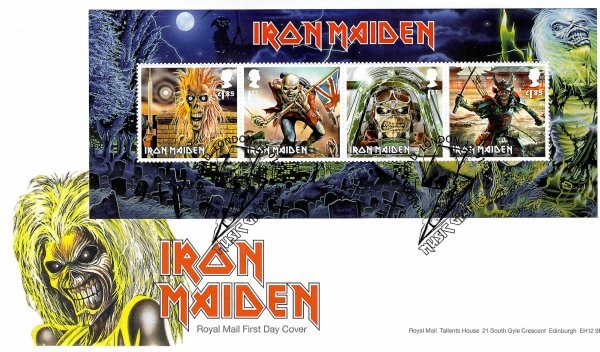 Royal Mail Iron Maiden MS FDC